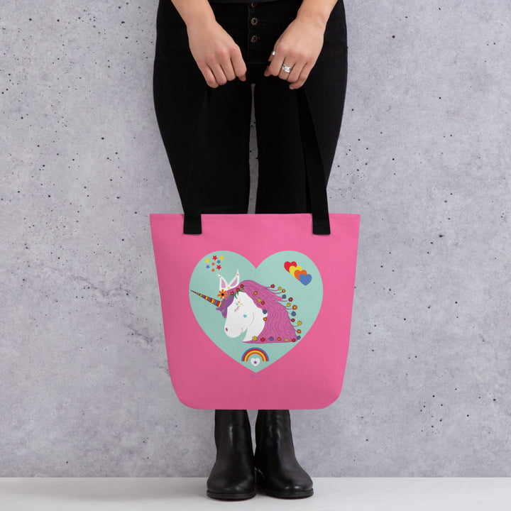 The Unicorn Pink Tote Bag - Tazloma