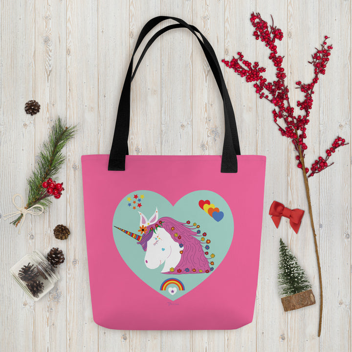 The Unicorn Pink Tote Bag - Tazloma