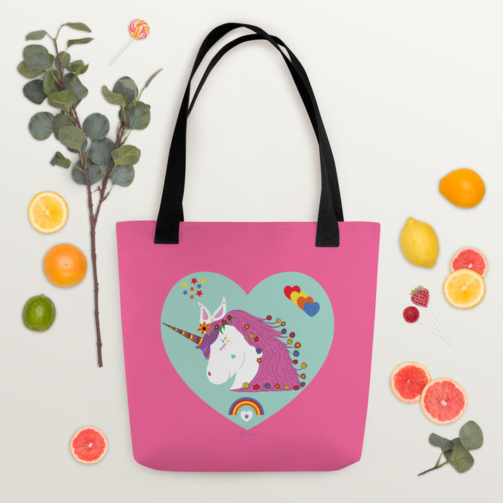 The Unicorn Pink Tote Bag - Tazloma