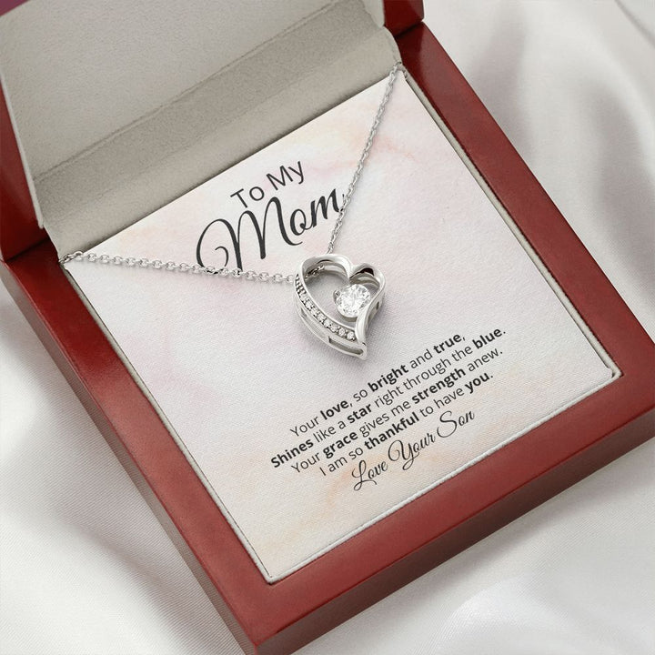 Shining Star Necklace Mom's Strength And Love - Tazloma