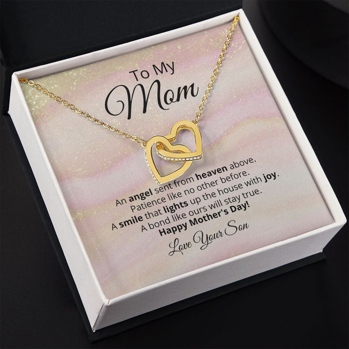 Mom Angel Necklace Patience Joy And Bond Forever - Tazloma