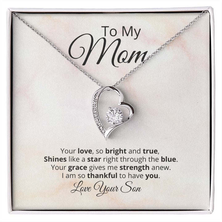 Shining Star Necklace Mom's Strength And Love - Tazloma