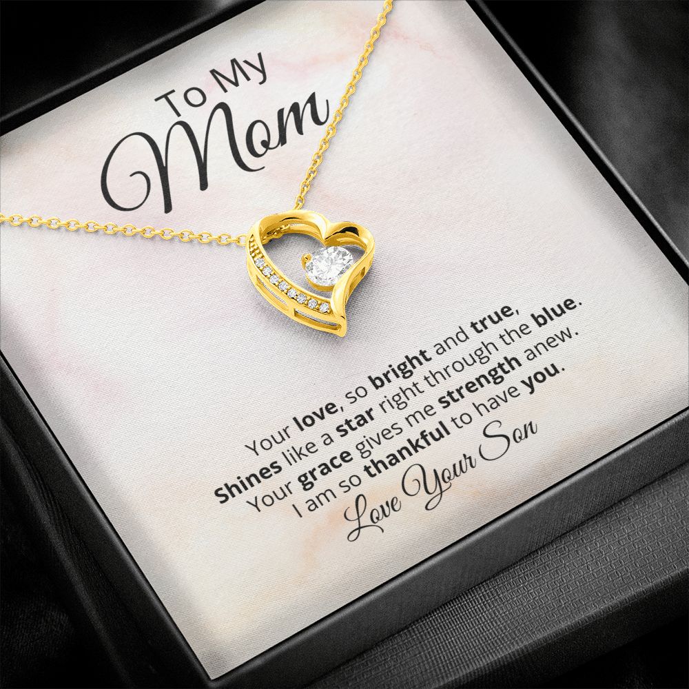 Shining Star Necklace Mom's Strength And Love - Tazloma