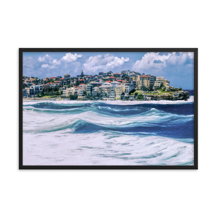 Bondi Beach Storm Framed Photo - Tazloma