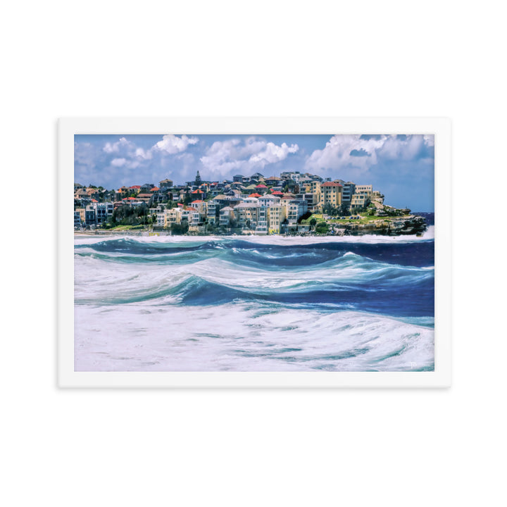 Bondi Beach Storm Framed Photo - Tazloma