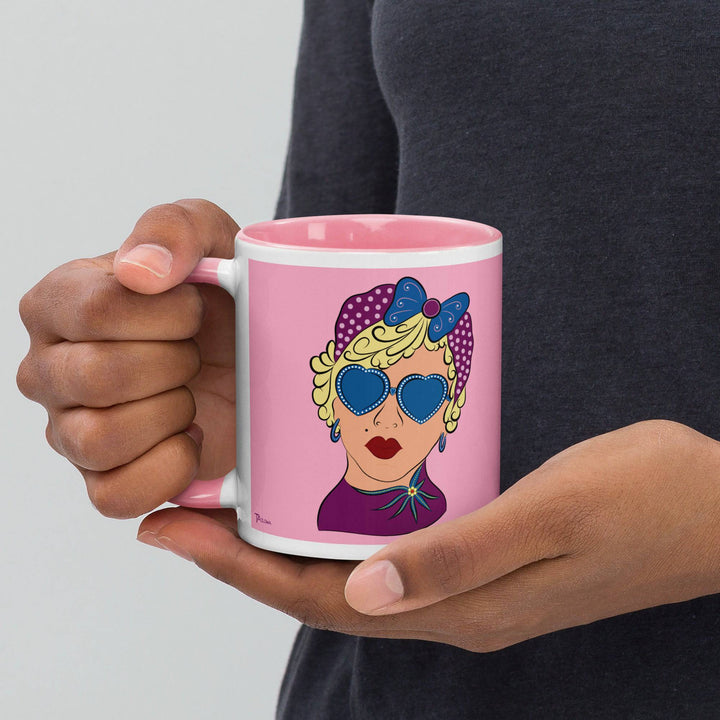 Pop Art Girl Pink Mug